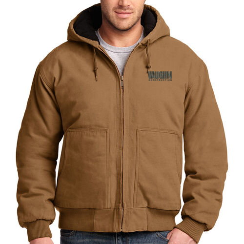Washed Duck Cloth Insulated Hooded Work Jacket  Thumbnail